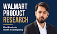do walmart marketplace product research and analysis