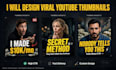 design eye catching gaming facecam youtube thumbnails