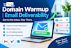 warm up your domain to improve cold email deliverability