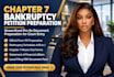 prepare your chapter 7 bankruptcy petition for pro se filing