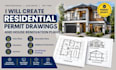 create residential permit drawings and house renovation plans