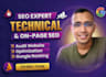 do on page and technical SEO, website audit and gsc indexing