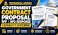 write government contract proposal rfp rfq response capability statement
