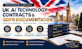 prepare UK ai technology contracts and gdpr documentation