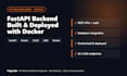 build a python fastapi backend and rest API, deployed with docker