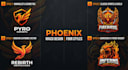 do unique phoenix bird mascot logo design