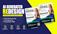 redesign your ai generated flyer for professional printing