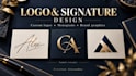 design a custom logo signature and graphics