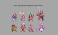 do pixel art animation sprite sheet pixel character 8 bit 16 bit animation