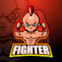 design awesome luxury fighter logo