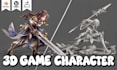 create 3d game character animation 3d stylized model rig ue5 unity unreal engine