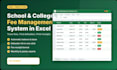 create a school and college fee management system in excel
