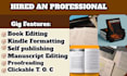 do book formatting, kdp cover design, and amazon book publishing