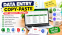 do data entry, copy paste and excel data entry