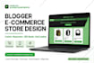 build a professional blogger website, custom theme and online store