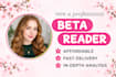 beta read romance fantasy beta reader manuscript critique with inline comments