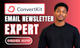 setup convertkit newsletter kit landing page convertkit email marketing expert