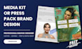 design a professional media kit and speaker one sheet