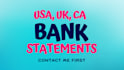 do bank statement work on urgent basis