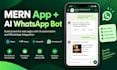 develop mern stack web app ai whatsapp ai agent react nodejs mongodb n8n crm api