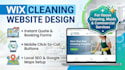 design a wix cleaning website, house cleaning, and maid service website