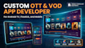 develop custom ott vod and iptv player app for android tv