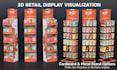 do design 3d posm, pos, pop, retail display product