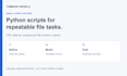 write a small python script to automate CSV and file tasks