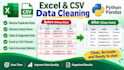 clean excel and CSV data and remove duplicates