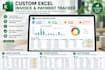 create a custom excel invoice and payment tracker
