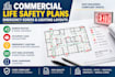 commercial life safety plans, emergency egress  lighting layouts