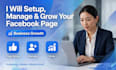 create and setup a facebook business page