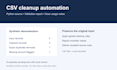 create a small python script for CSV cleanup