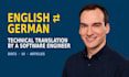 translate technical documents and software from english to german
