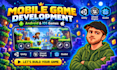 develop a 2d or 3d mobile game in unity, unreal, or godot