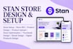 setup stan store marketing, setup, design, promotion, and email marketing