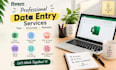 do data entry, excel work, typing, pdf to word and copy paste work