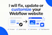 fix, update or customize your webflow website