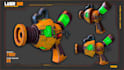 create stylized 3d game props with custom textures