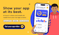 create ai app launch video app store promo and install ads for ios android apps