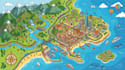 create tourist attraction map travel map city  guide map destination map svg