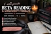 beta read dark romance ya erotic manuscript feedback