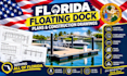 draft floating dock plans and structural construction drawings