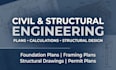 provide civil and structural engineering plans calculations and design