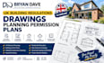 create UK building regulations drawings planning permission plans