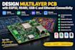 design multilayer pcb with esp32 rs485 usb c and ethernet connectivity