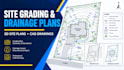 create site grading and drainage plans in autocad