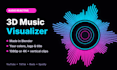 create a 3d audio reactive music visualizer in blender