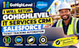 setup gohighlevel IT services CRM salesforce ticket tracking automation