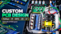 design custom pcb layout multilayer pcb rf pcb esp32 led pcb schematic iot